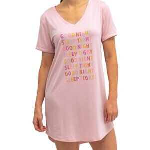 Hello Mello Light Pink Let Me Sleep Goodnight Sleep Shirt S